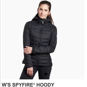 Kuhl Women’s Spyfire Hoodie down jacket Black Sz Large